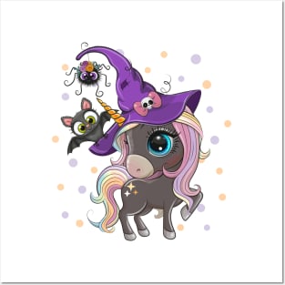 Halloween Unicorn Posters and Art